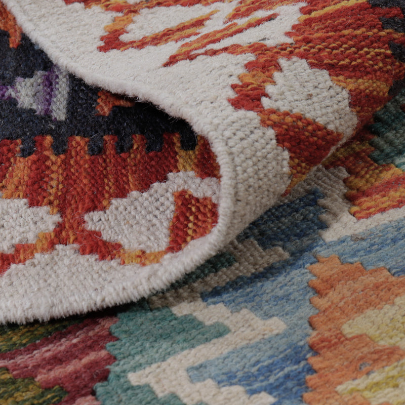 Tappeto Kelim - Splash - 132 x 85 cm - multicolore