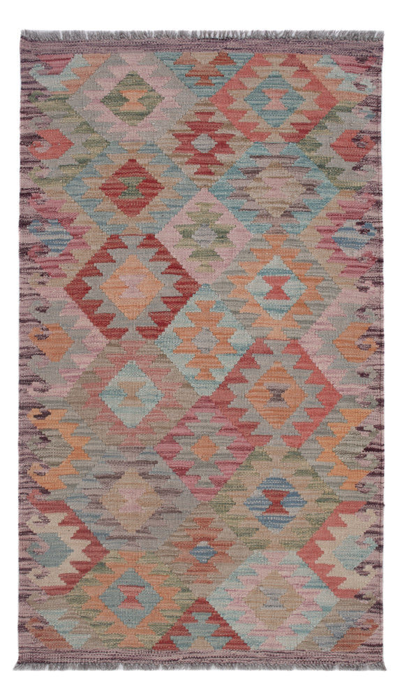 Tappeto Kelim - Splash - 129 x 74 cm - multicolore