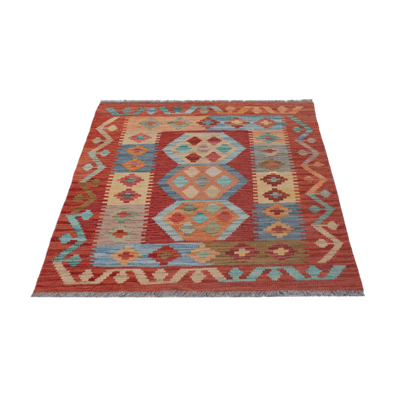 Kelim Teppich - Splash - 114 x 81 cm - mehrfarbig