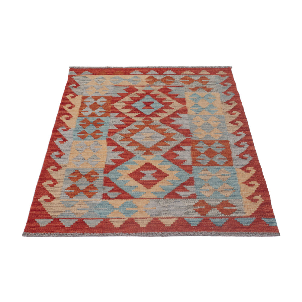 Kelim Teppich - Splash - 123 x 76 cm - mehrfarbig