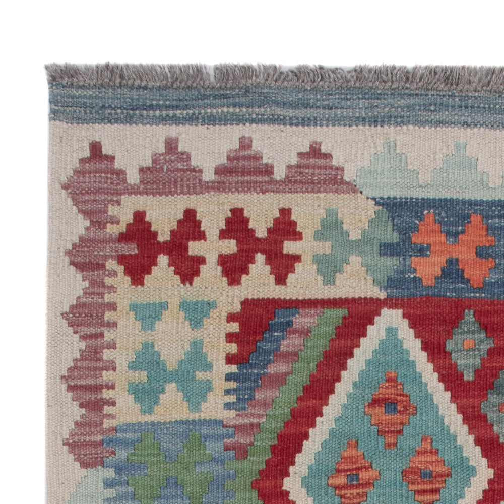 Tappeto Kelim - Splash - 131 x 85 cm - multicolore