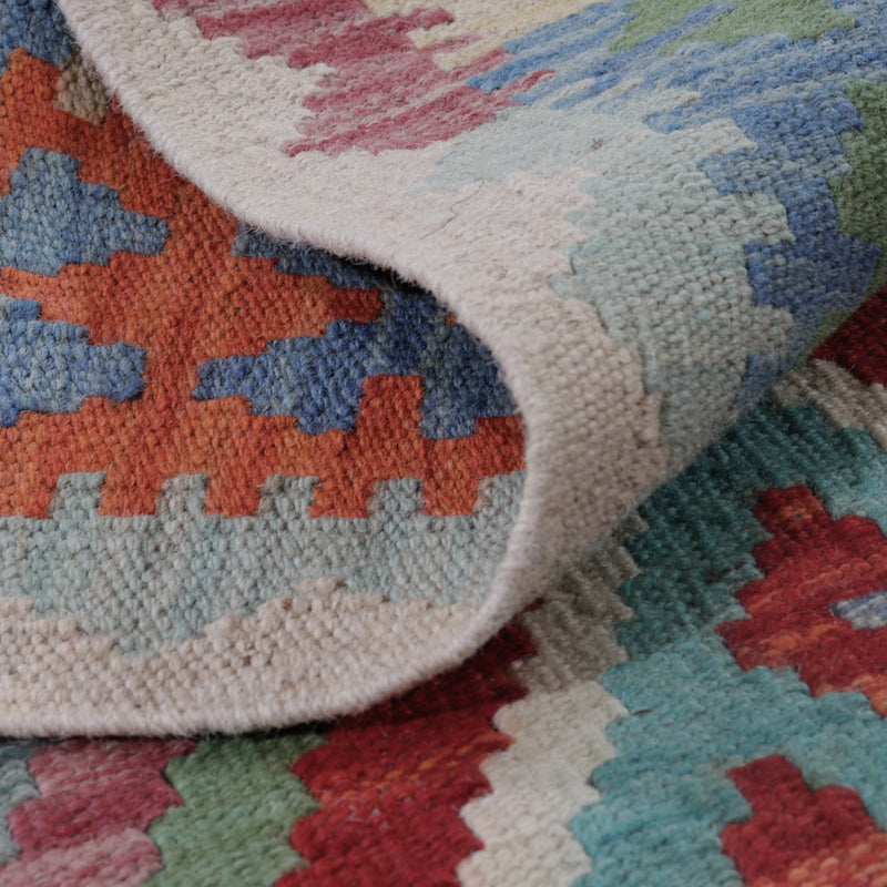 Tappeto Kelim - Splash - 131 x 85 cm - multicolore