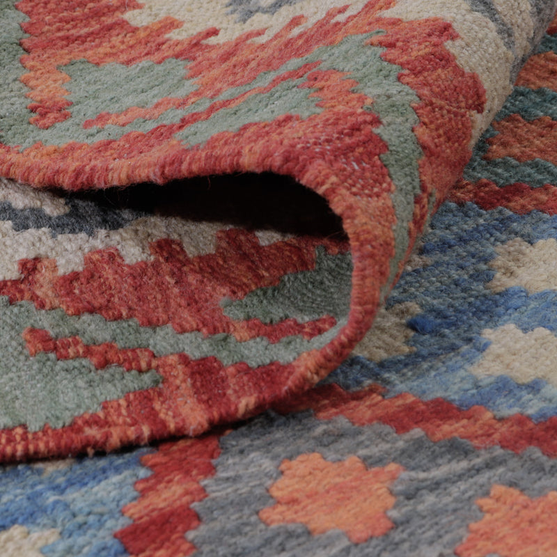 Tappeto Kelim - Splash - 126 x 100 cm - multicolore