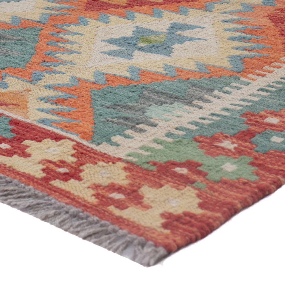 Kelim Teppich - Splash - 124 x 86 cm - mehrfarbig