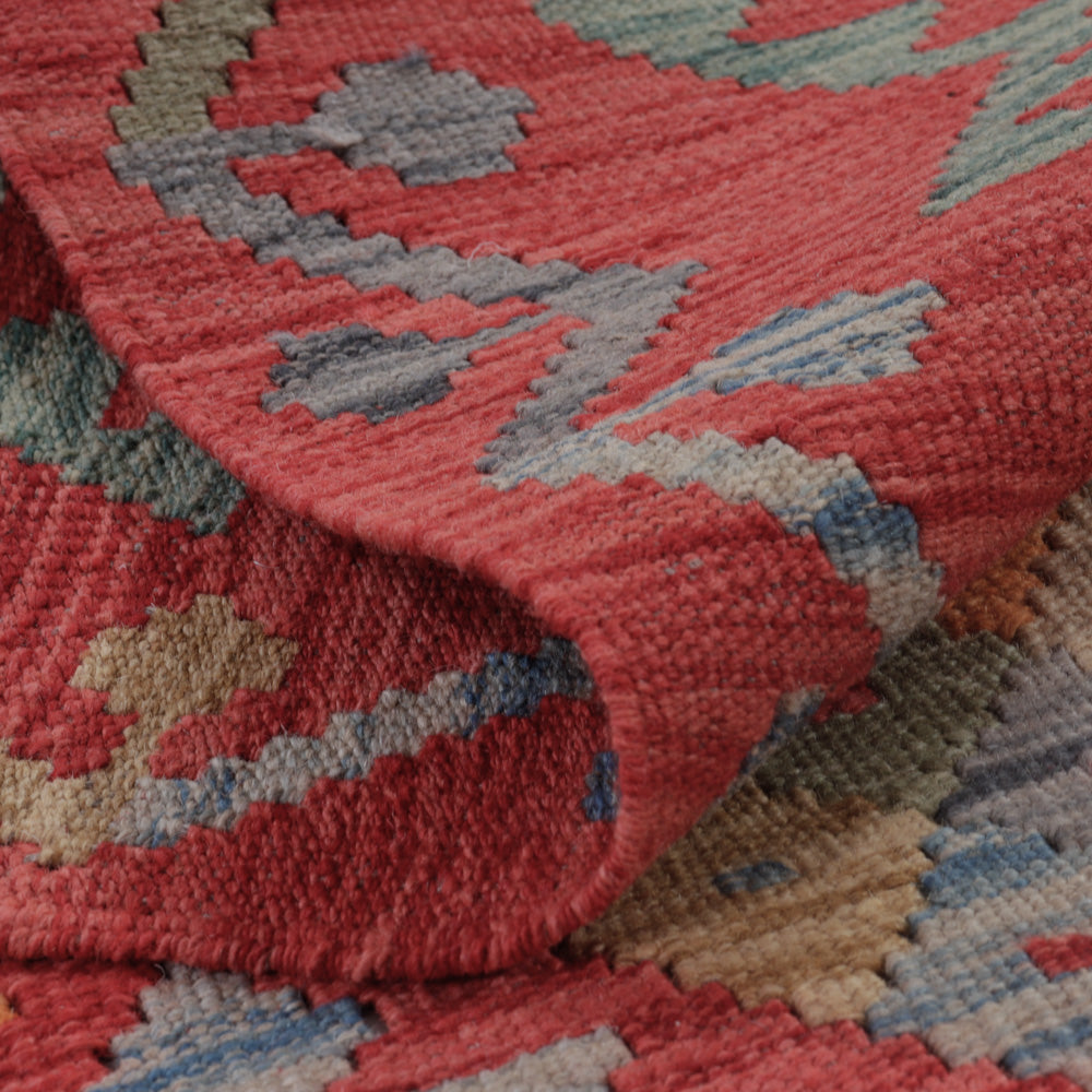 Tappeto Kelim - Splash - 128 x 81 cm - multicolore