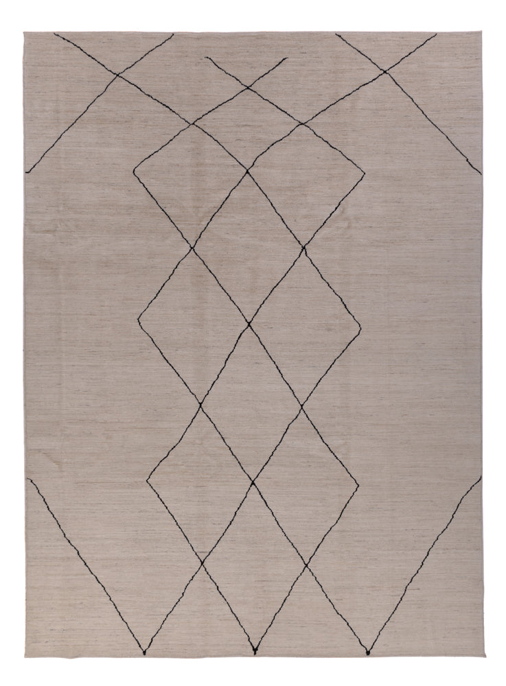 Berber Teppich - 345 x 247 cm - grau