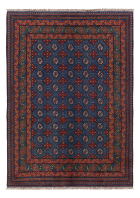 Afghan Teppich - Filpa - 201 x 150 cm - dunkelblau