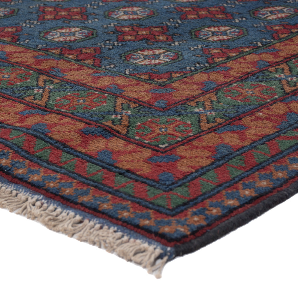 Afghan Teppich - Filpa - 201 x 150 cm - dunkelblau