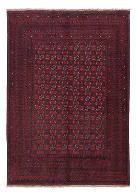 Afghan Teppich - Filpa - 238 x 166 cm - dunkelrot