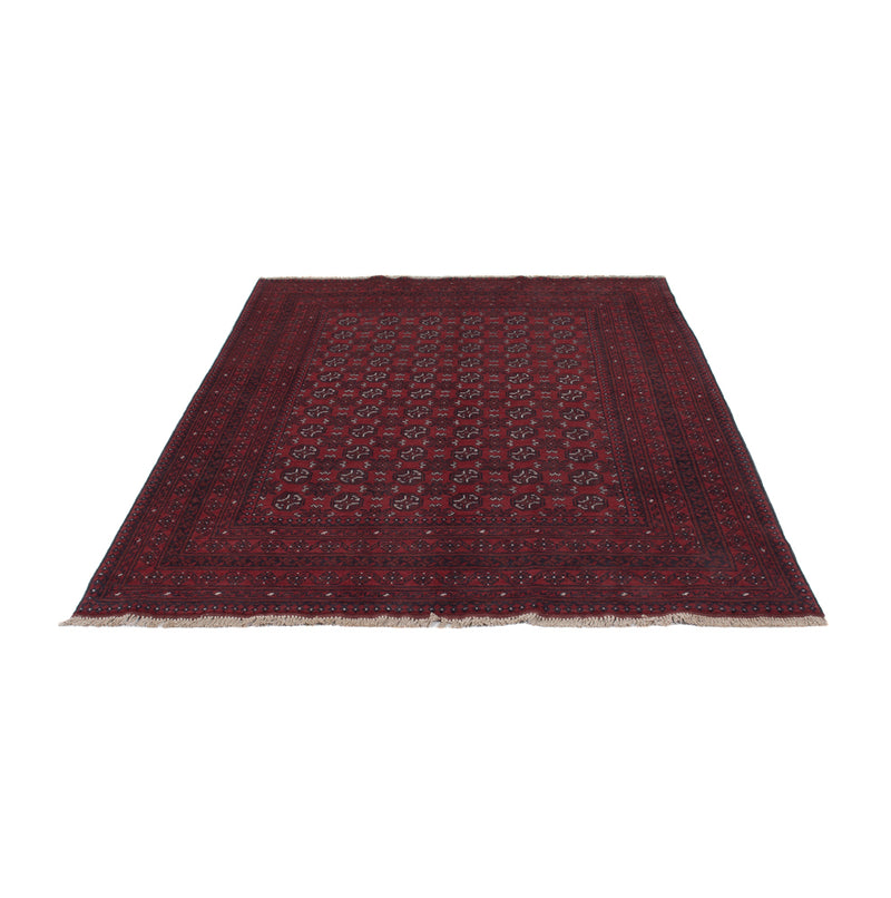 Afghan Teppich - Filpa - 238 x 166 cm - dunkelrot
