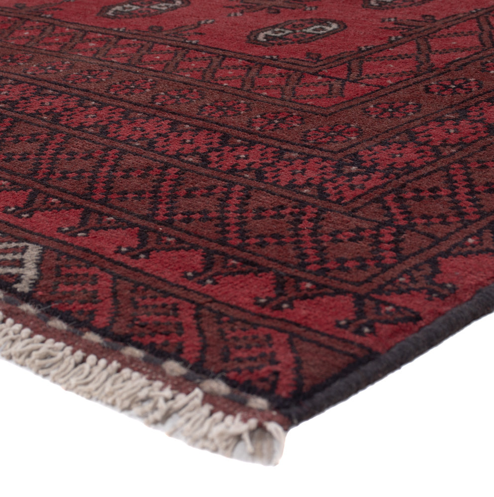 Afghan Teppich - Filpa - 242 x 164 cm - dunkelrot