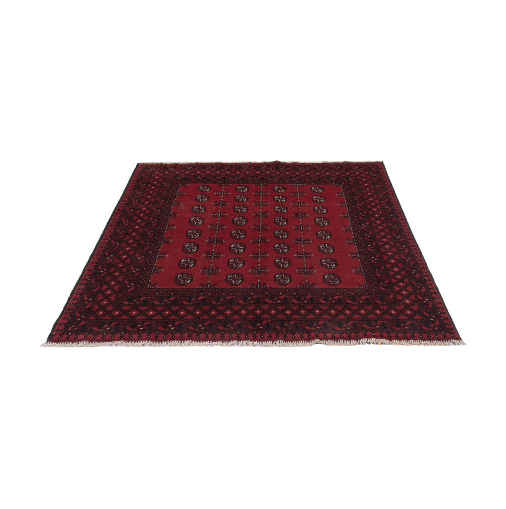 Afghan Teppich - Filpa - 199 x 149 cm - dunkelrot