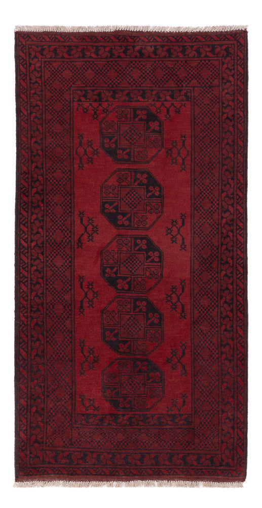 Läufer Afghan - Filpa - 187 x 95 cm - dunkelrot