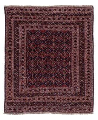Tappeto Kelim - Orientale quadrato  - 187 x 161 cm - rosso scuro