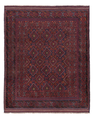 Tappeto Kelim - Orientale - 195 x 159 cm - rosso scuro