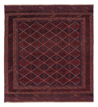 Kelim Teppich - Oriental quadratisch  - 176 x 167 cm - dunkelrot