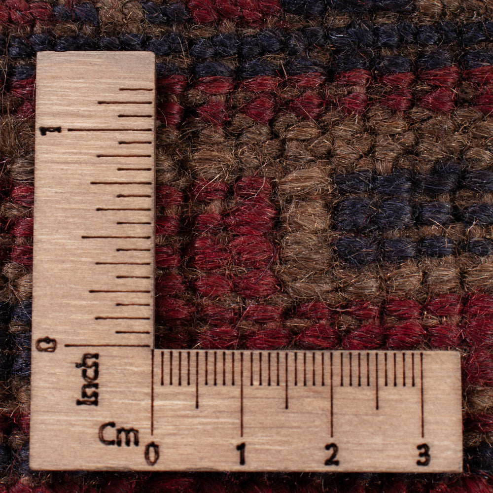 Kelim Teppich - Oriental quadratisch  - 176 x 167 cm - dunkelrot