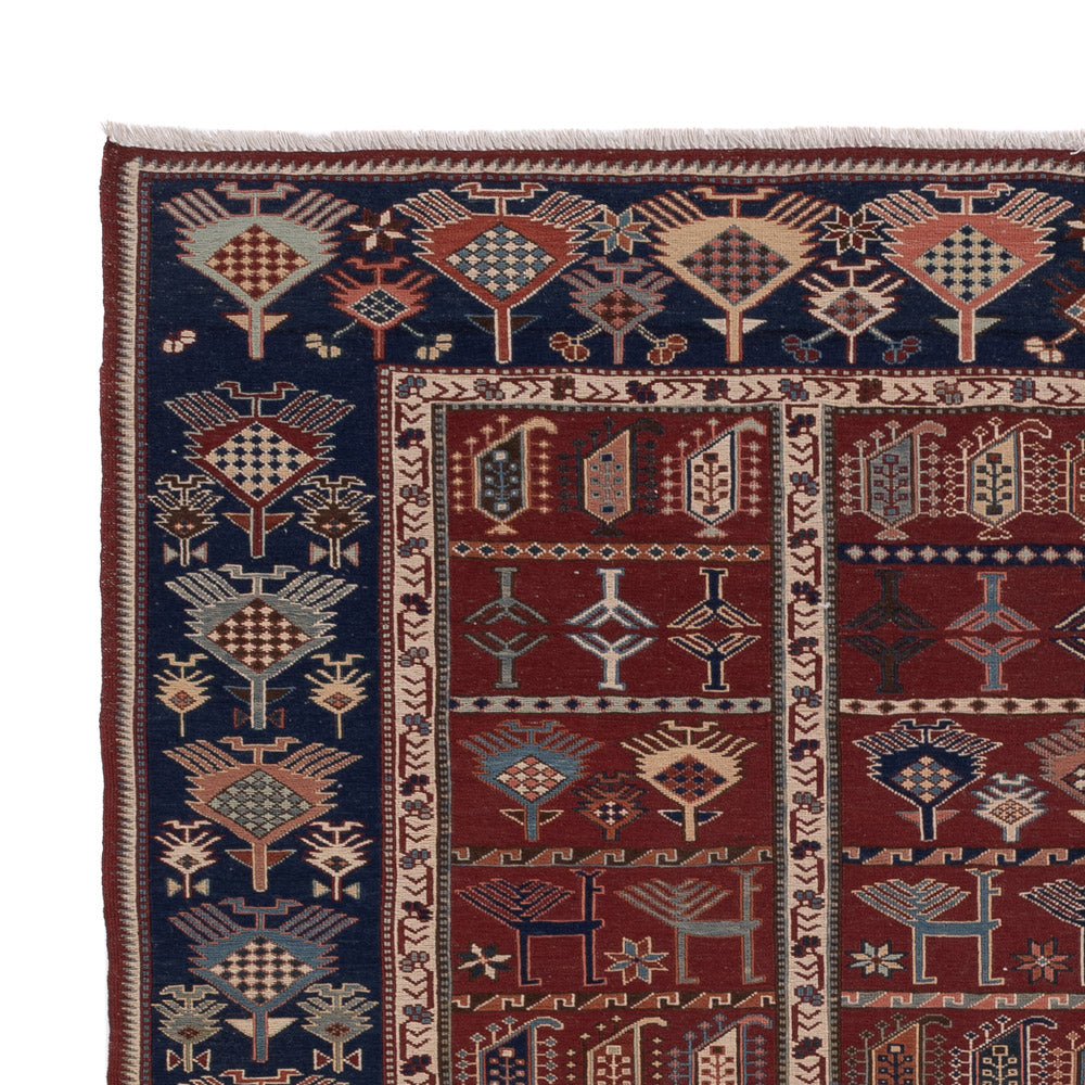 Tappeto Kelim - Orientale - Soumak - 236 x 178 cm - ruggine