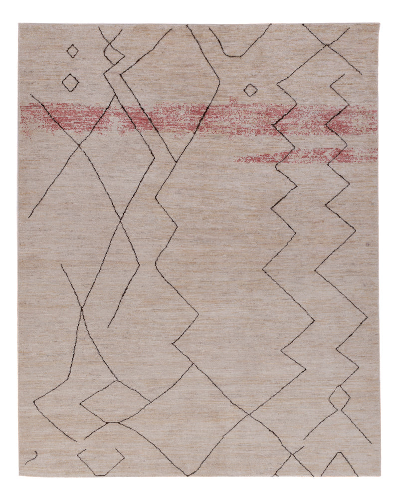 Tappeto berbero - 211 x 165 cm - grigio chiaro