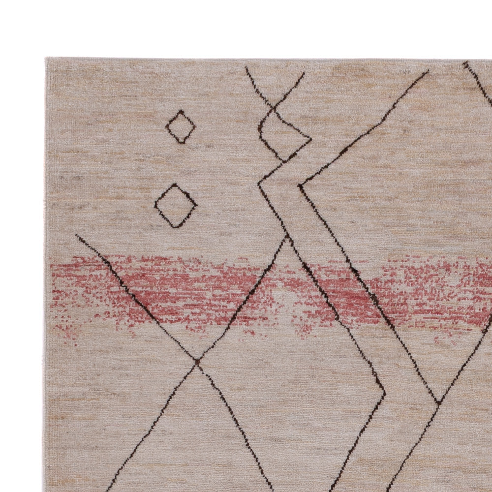 Tappeto berbero - 211 x 165 cm - grigio chiaro