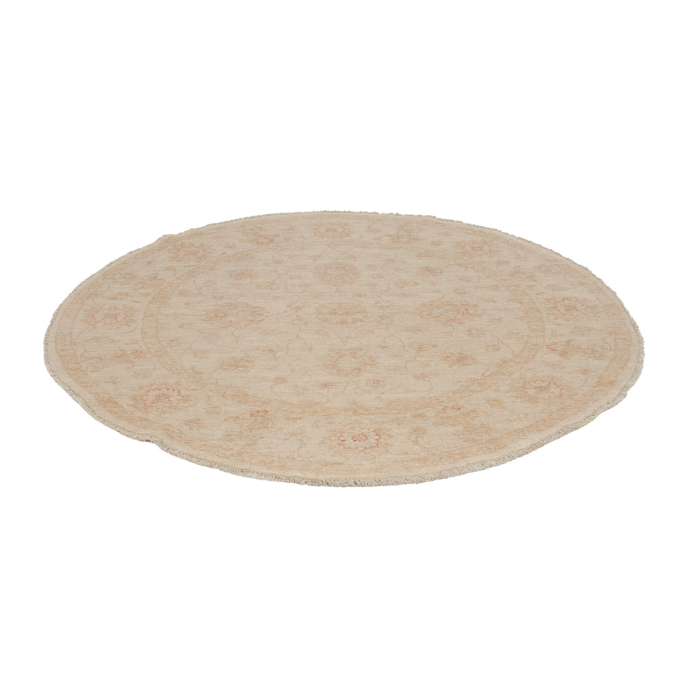 Ziegler Teppich rund  - 148 x 148 cm - hellbeige