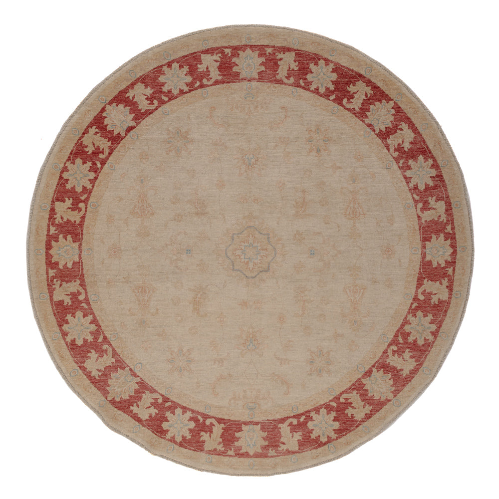 Tappeto Ziegler rotondo  - 206 x 199 cm - beige chiaro