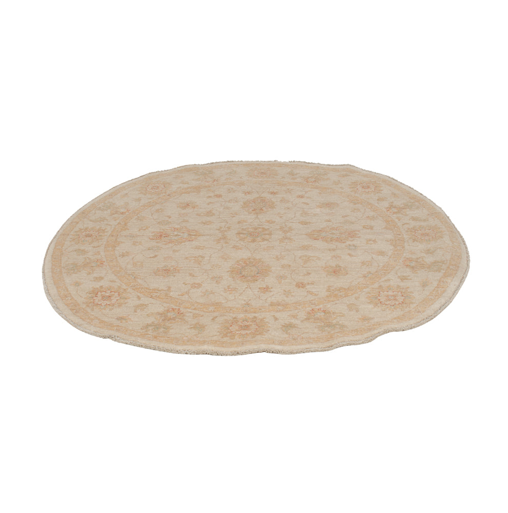 Ziegler Teppich rund  - 150 x 150 cm - hellbeige