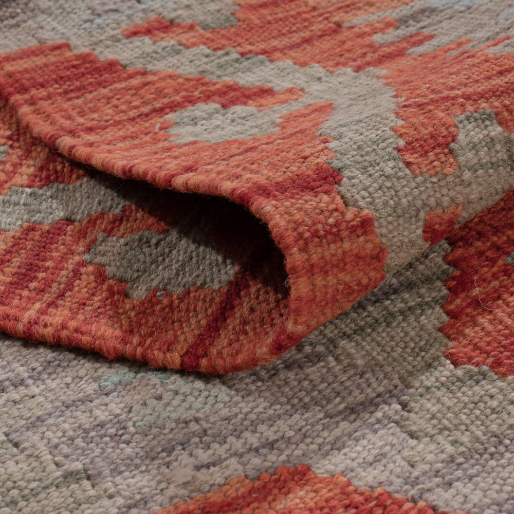 Läufer Kelim - Splash - 288 x 79 cm - mehrfarbig