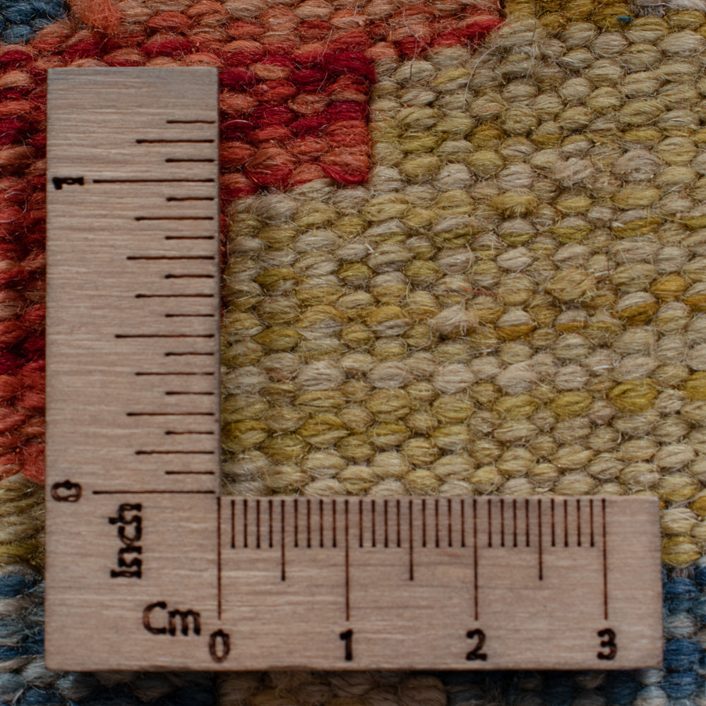 Läufer Kelim - Splash - 256 x 88 cm - mehrfarbig