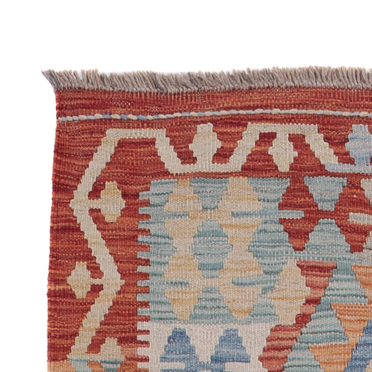 Läufer Kelim - Splash - 313 x 80 cm - mehrfarbig