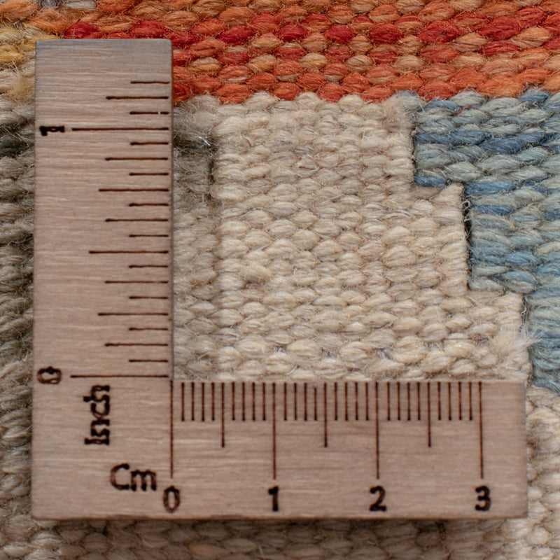 Läufer Kelim - Splash - 290 x 79 cm - mehrfarbig