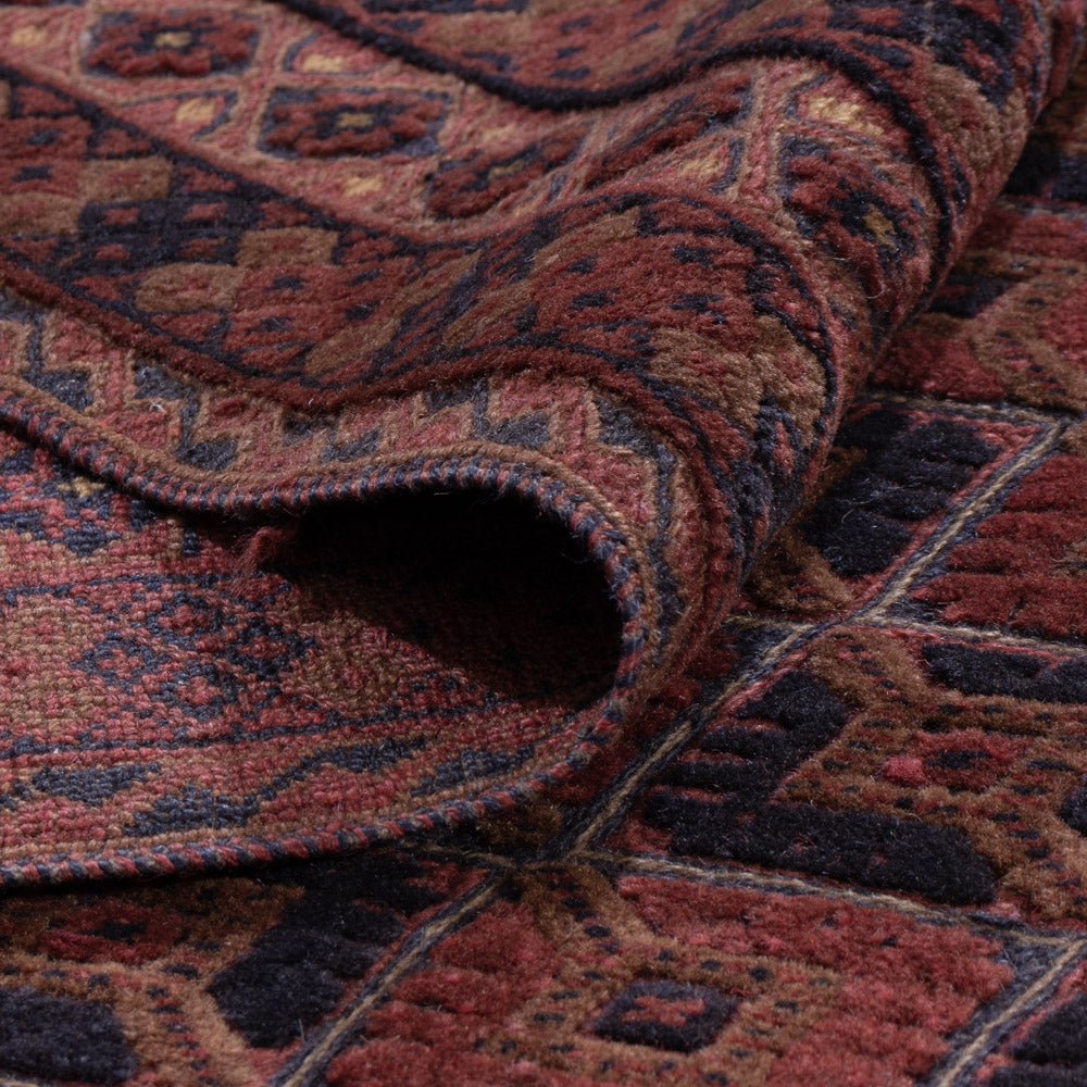 Kelim Teppich - Oriental - 191 x 158 cm - dunkelrot