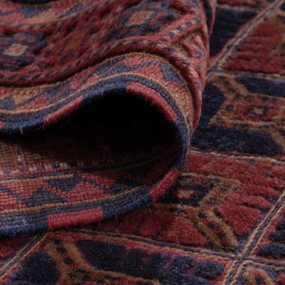 Kelim Teppich - Oriental - 206 x 160 cm - dunkelrot