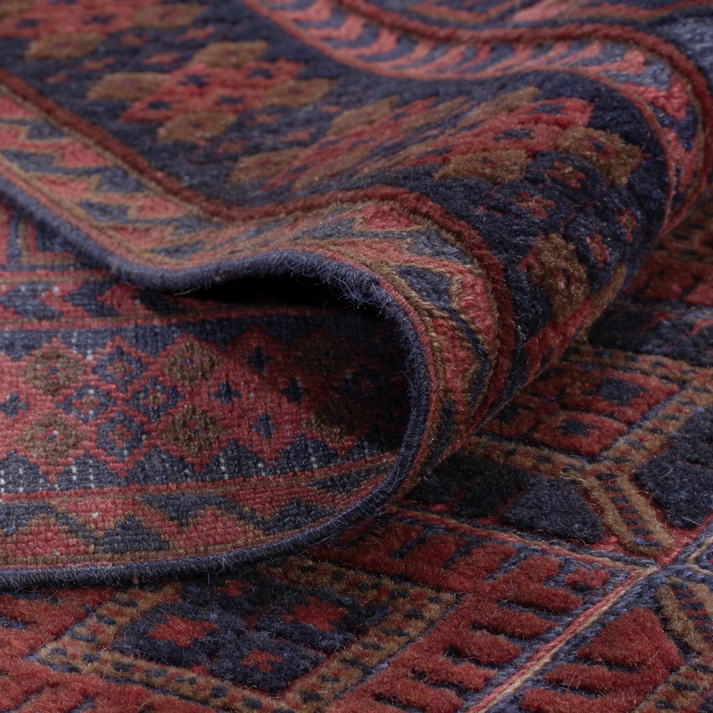 Kelim Teppich - Oriental - 182 x 155 cm - dunkelrot