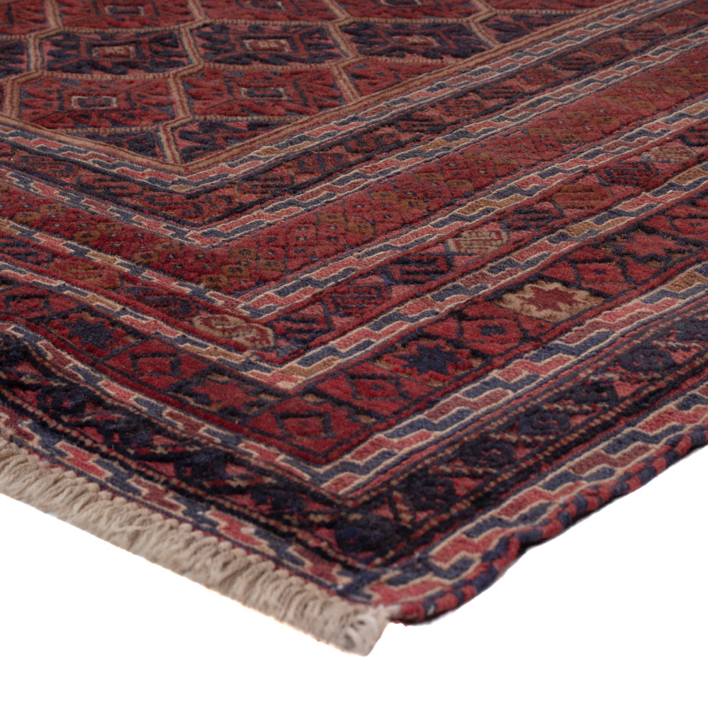 Kelim Teppich - Oriental quadratisch  - 187 x 161 cm - dunkelrot