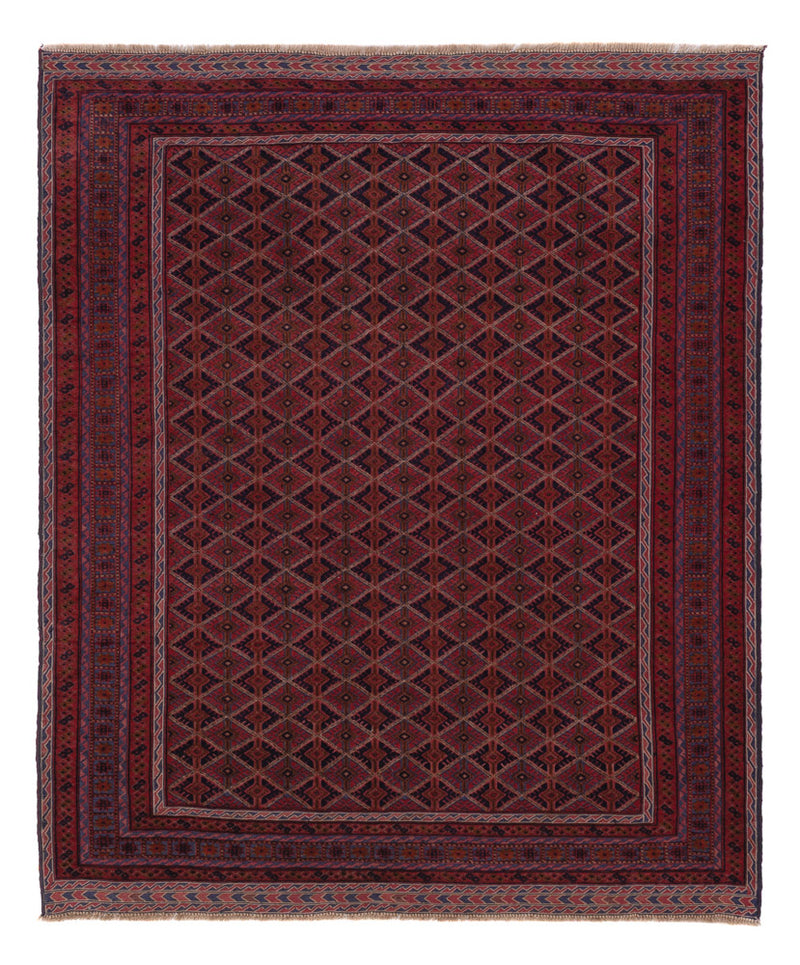 Kelim Teppich - Oriental - 179 x 151 cm - dunkelrot