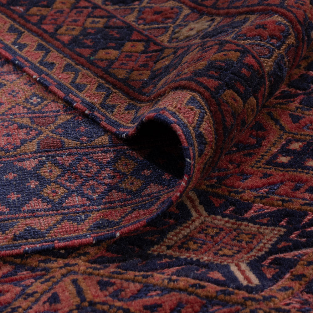 Kelim Teppich - Oriental - 197 x 161 cm - dunkelrot