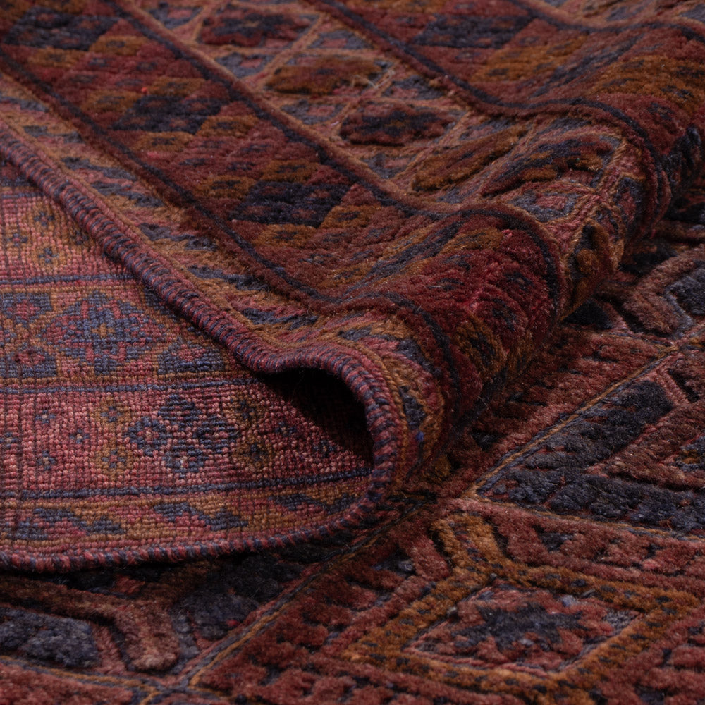 Kelim Teppich - Oriental - 196 x 161 cm - dunkelrot