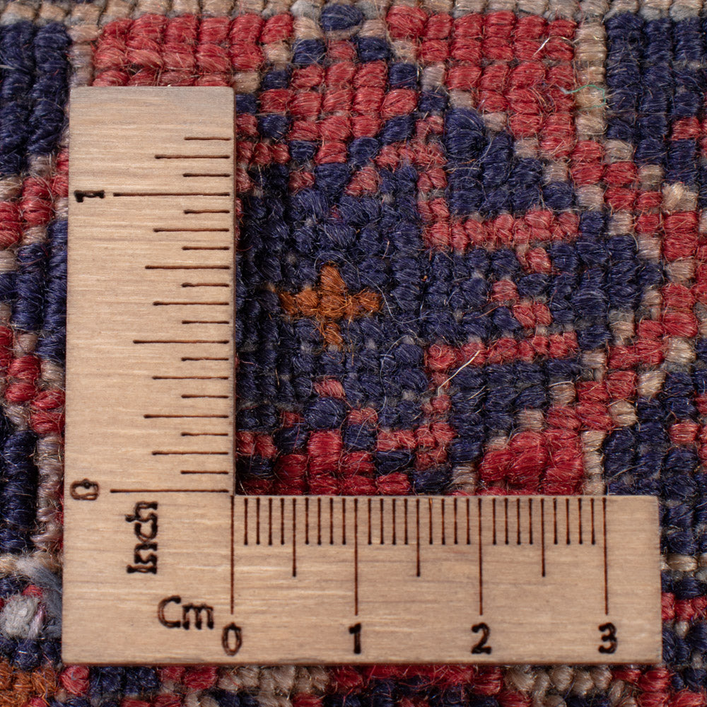 Kelim Teppich - Oriental quadratisch  - 189 x 157 cm - dunkelrot