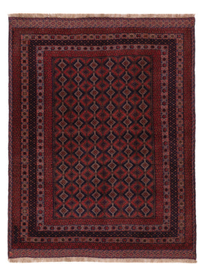 Kelim Teppich - Oriental - 193 x 145 cm - dunkelrot