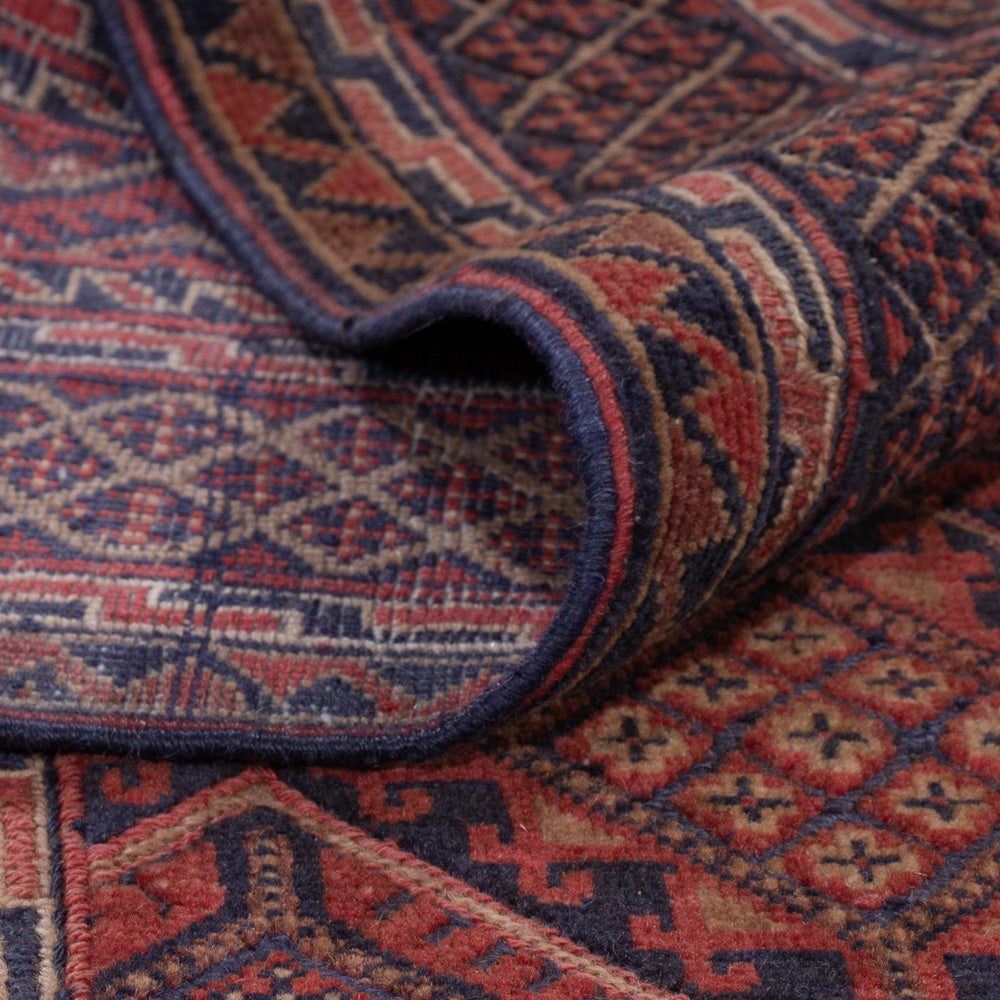 Kelim Teppich - Oriental - 198 x 139 cm - dunkelrot