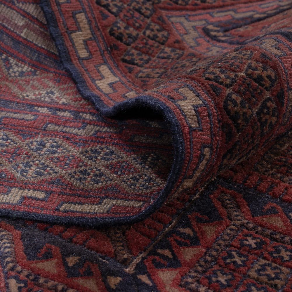 Kelim Teppich - Oriental - 186 x 144 cm - dunkelrot