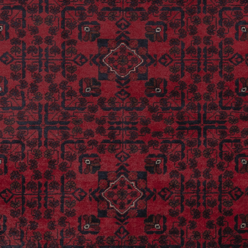 Afghan Teppich - Kunduz - 288 x 198 cm - dunkelrot