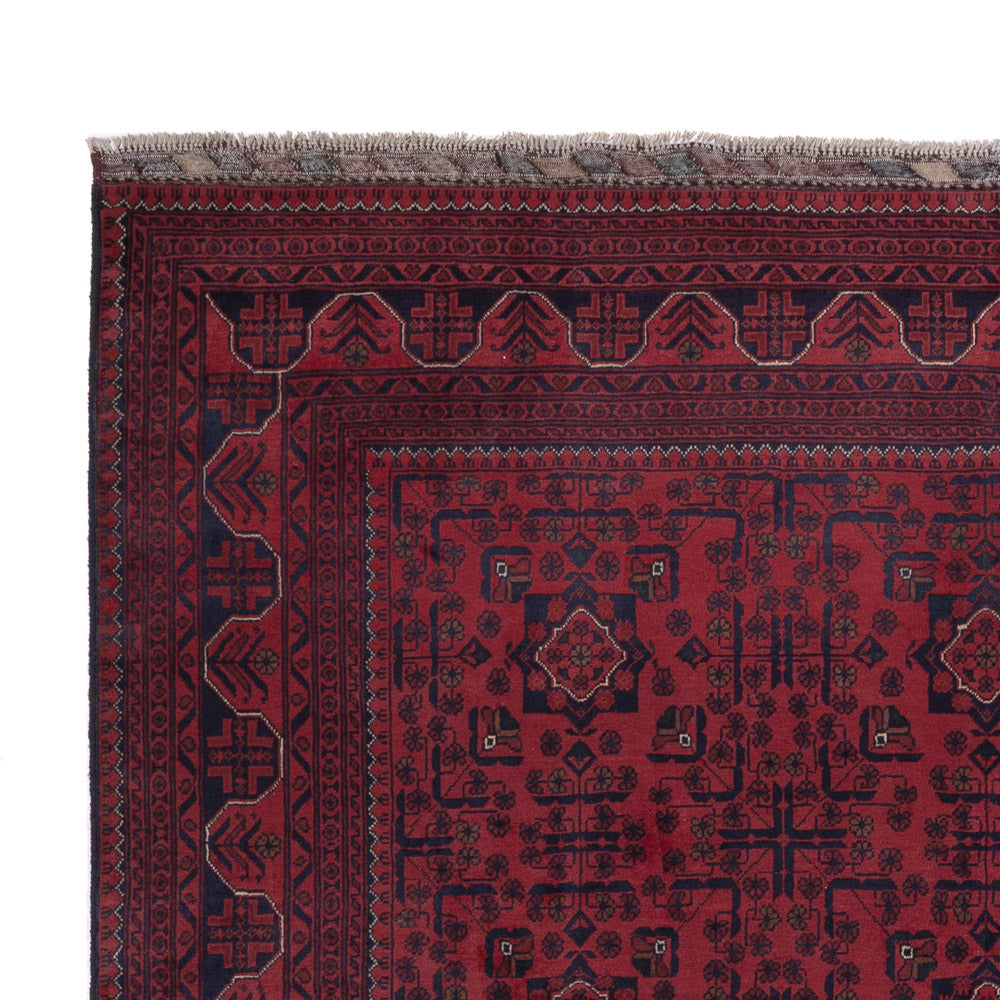 Afghan Teppich - Kunduz - 295 x 200 cm - dunkelrot