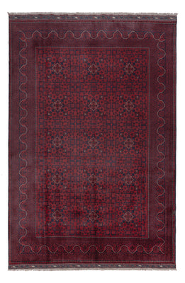 Afghan Teppich - Kunduz - 292 x 200 cm - dunkelrot