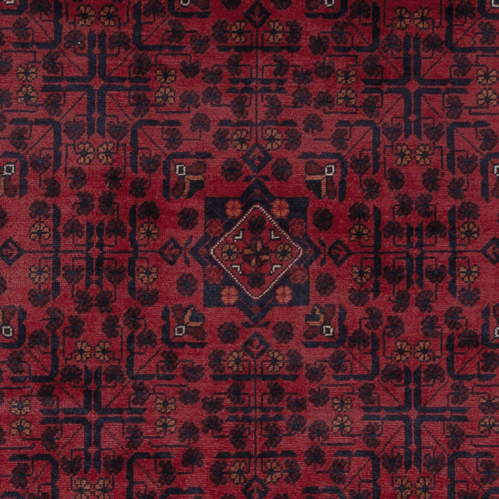 Afghan Teppich - Kunduz - 290 x 198 cm - dunkelrot