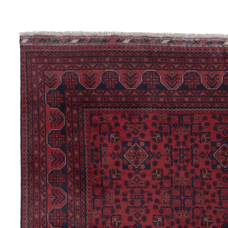 Afghan Teppich - Kunduz - 290 x 198 cm - dunkelrot