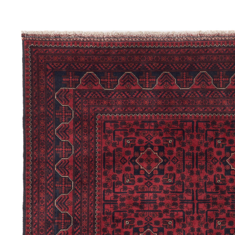 Afghan Teppich - Kunduz - 309 x 203 cm - dunkelrot
