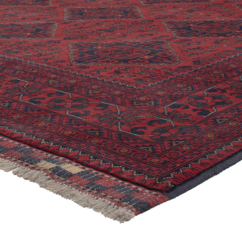 Afghan Teppich - Kunduz - 298 x 200 cm - dunkelrot