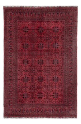 Tappeto afgano - Kunduz - 302 x 200 cm - rosso scuro